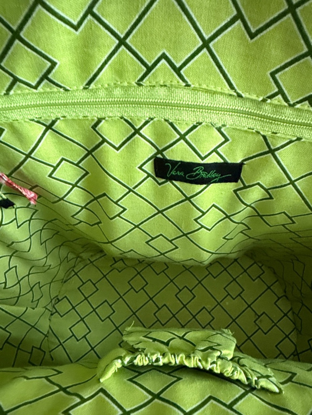 Vera Bradley large wicker tote beach bag - Picture 7 of 8